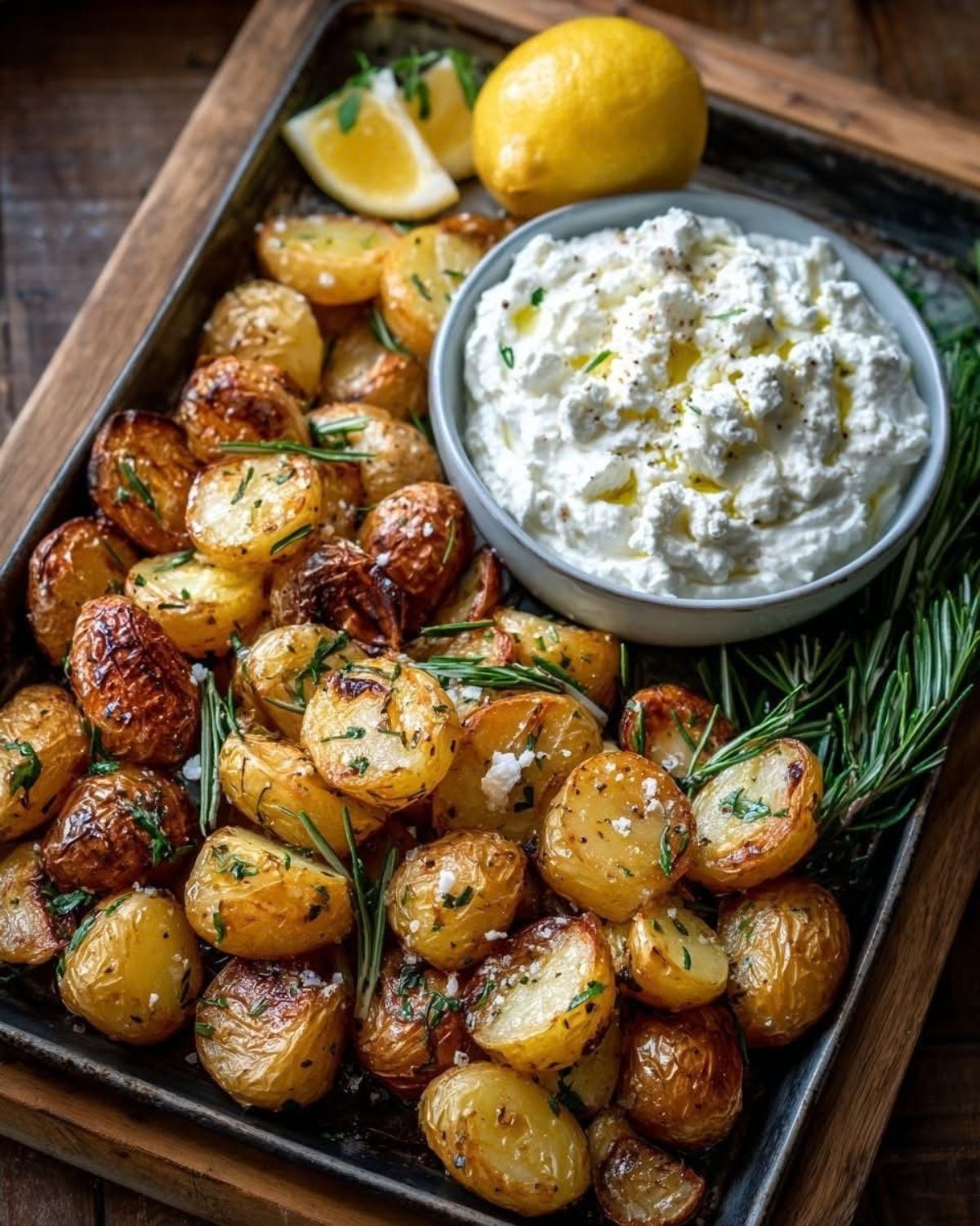 Patatas servidas como aperitivo en un evento con catering propio